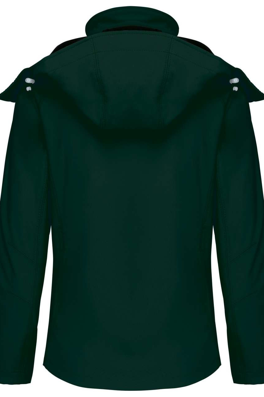 LADIES' DETACHABLE HOODED SOFTSHELL JACKET