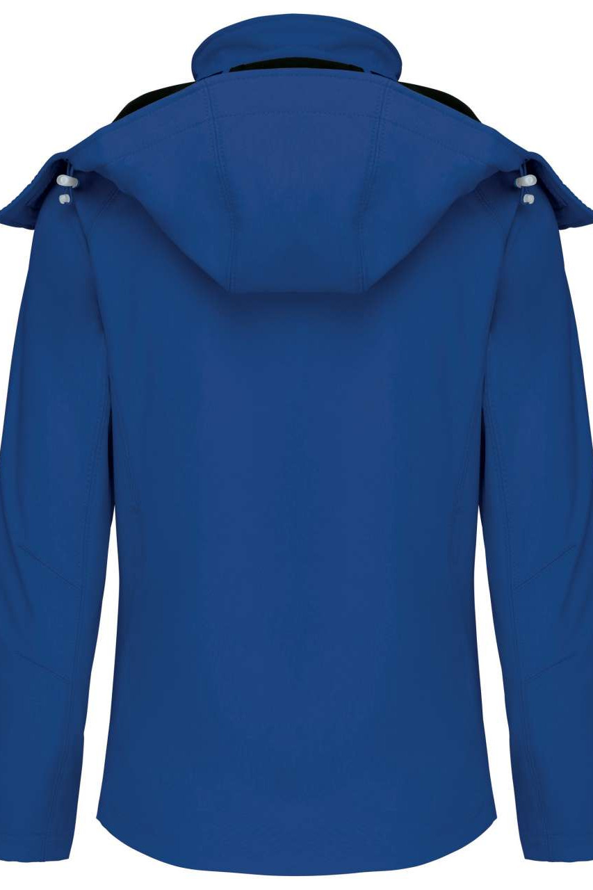 LADIES' DETACHABLE HOODED SOFTSHELL JACKET