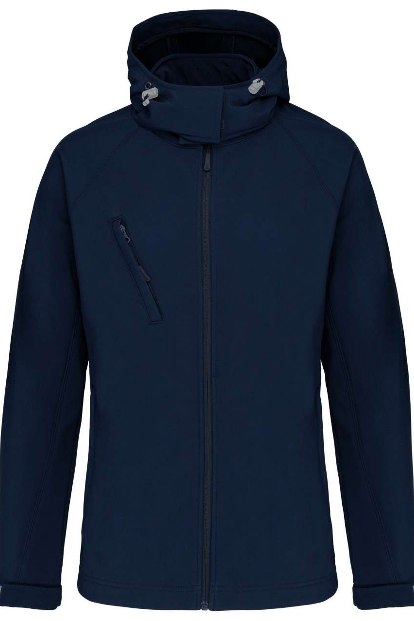 LADIES' DETACHABLE HOODED SOFTSHELL JACKET
