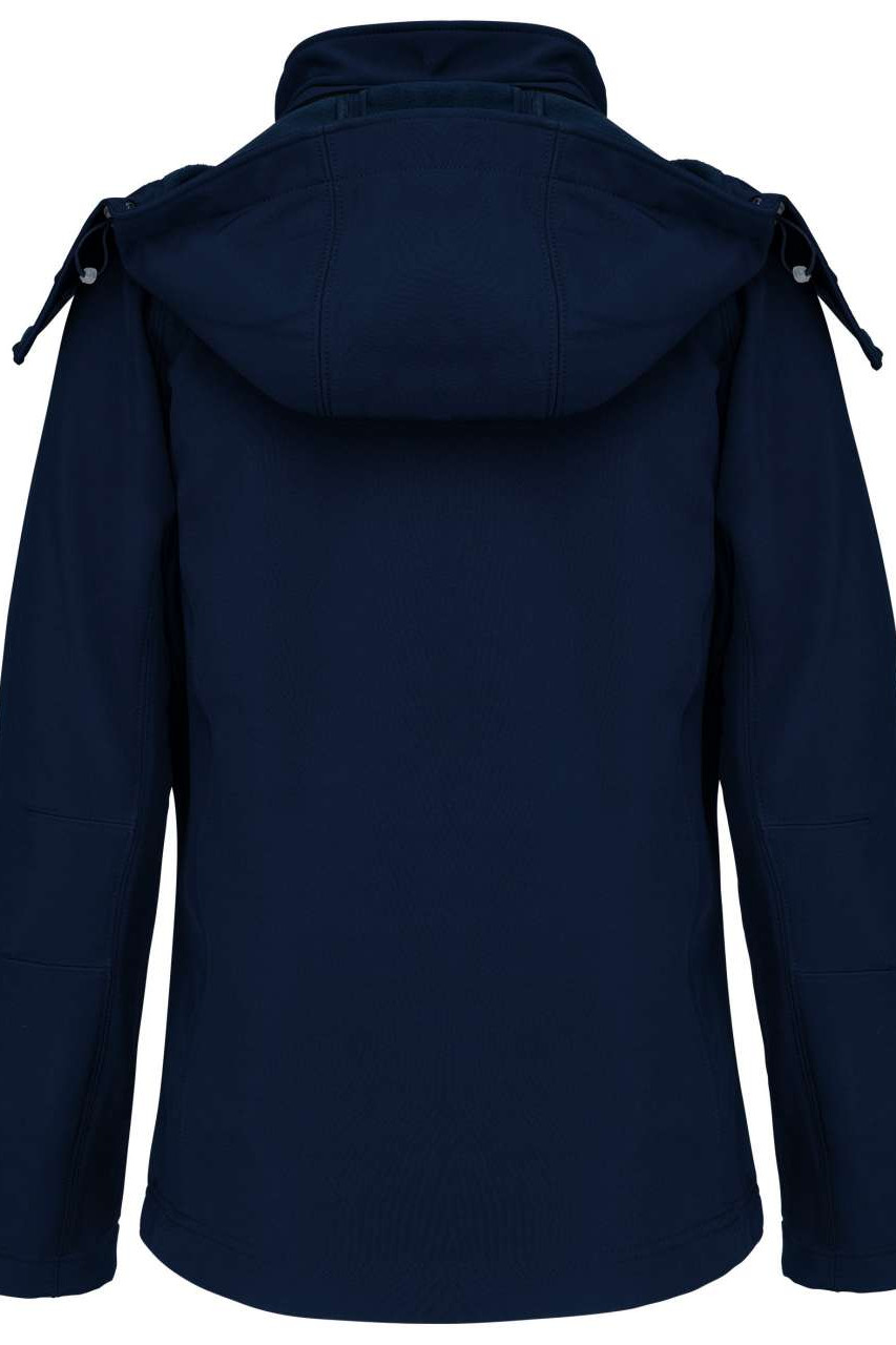 LADIES' DETACHABLE HOODED SOFTSHELL JACKET