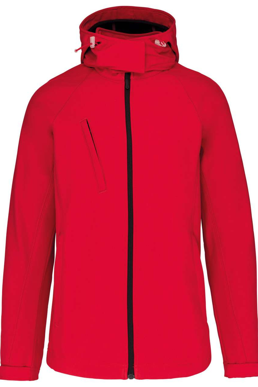 LADIES' DETACHABLE HOODED SOFTSHELL JACKET
