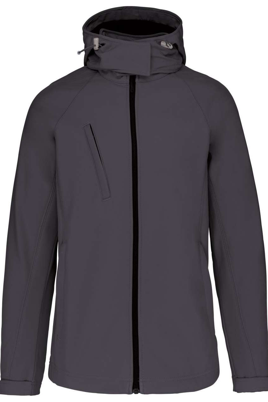 LADIES' DETACHABLE HOODED SOFTSHELL JACKET