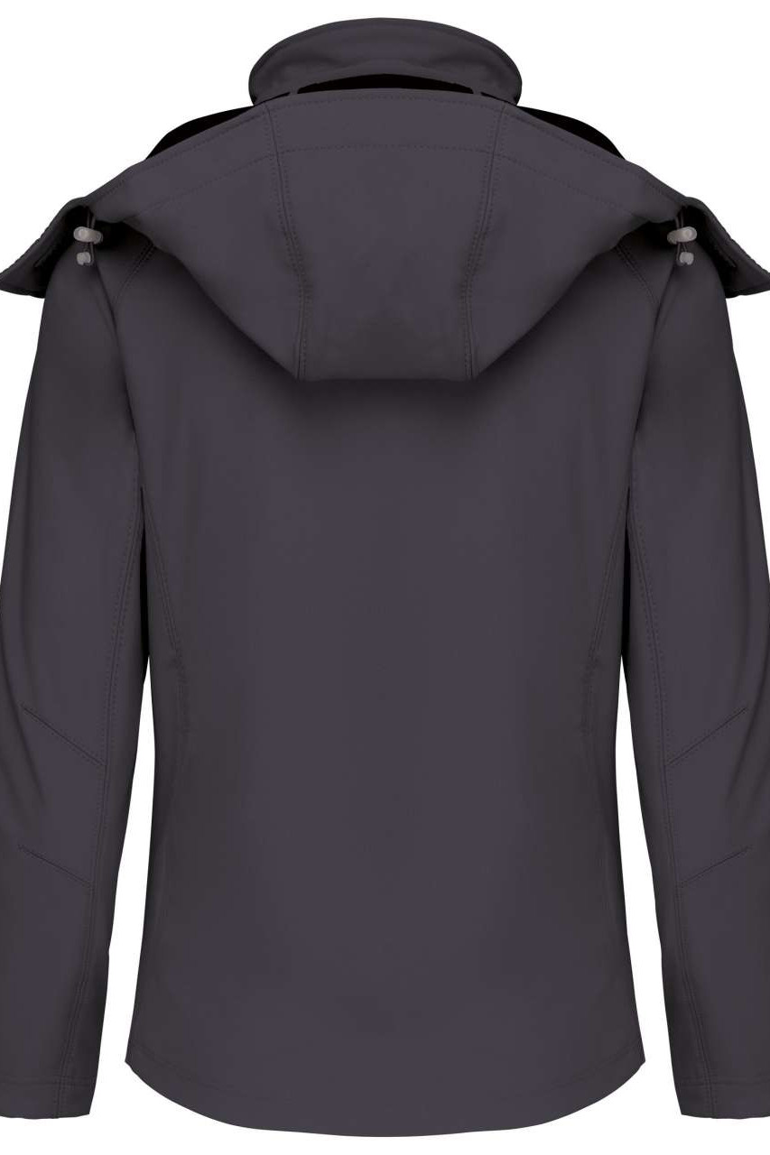 LADIES' DETACHABLE HOODED SOFTSHELL JACKET