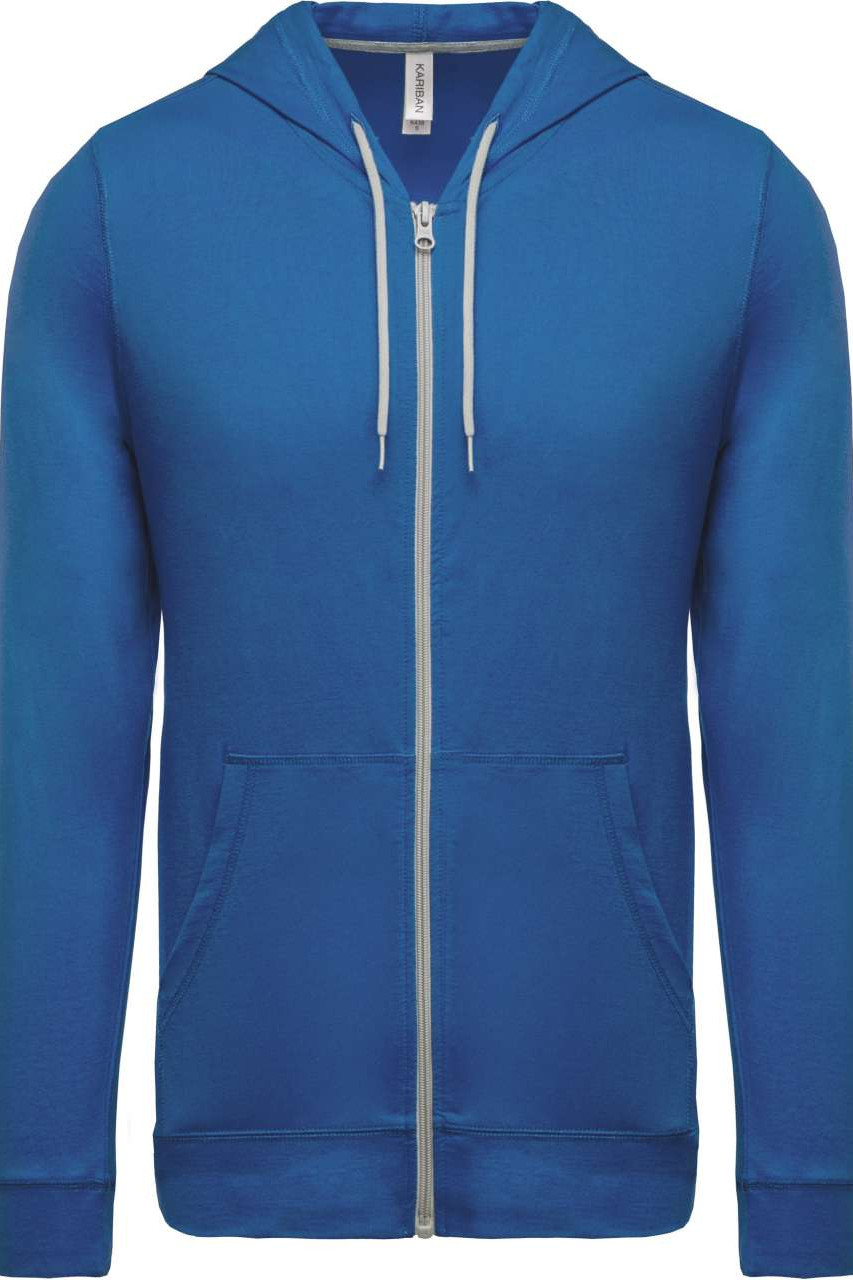 LIGHTWEIGHT COTTON HOODED SWEATSHIRT