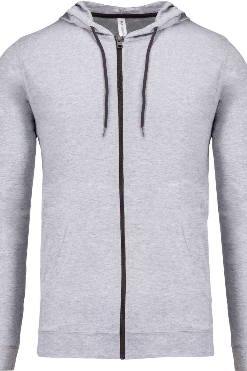 LIGHTWEIGHT COTTON HOODED SWEATSHIRT