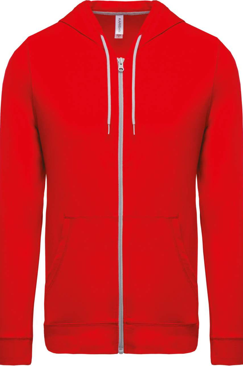 LIGHTWEIGHT COTTON HOODED SWEATSHIRT