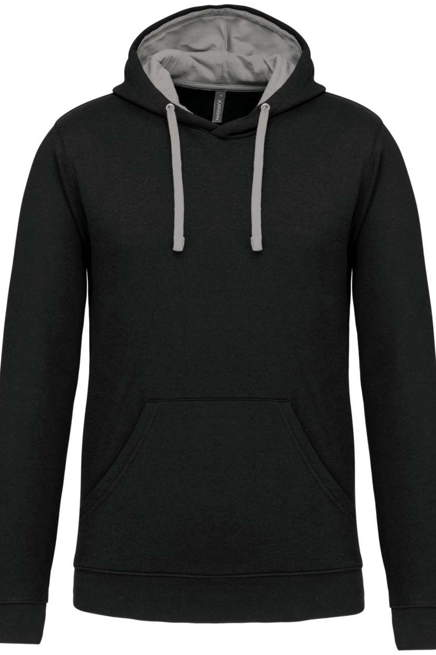 MEN'S CONTRAST HOODED SWEATSHIRT