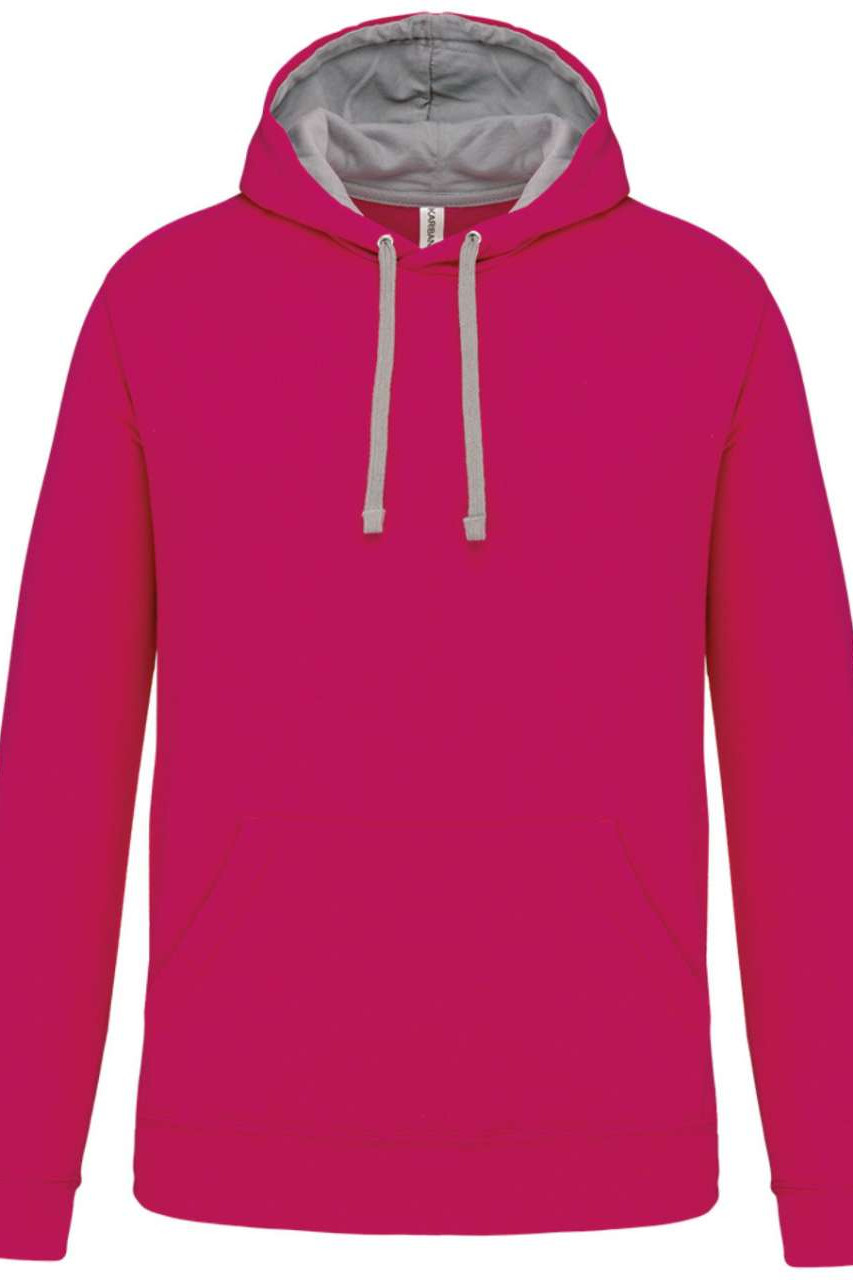 MEN'S CONTRAST HOODED SWEATSHIRT
