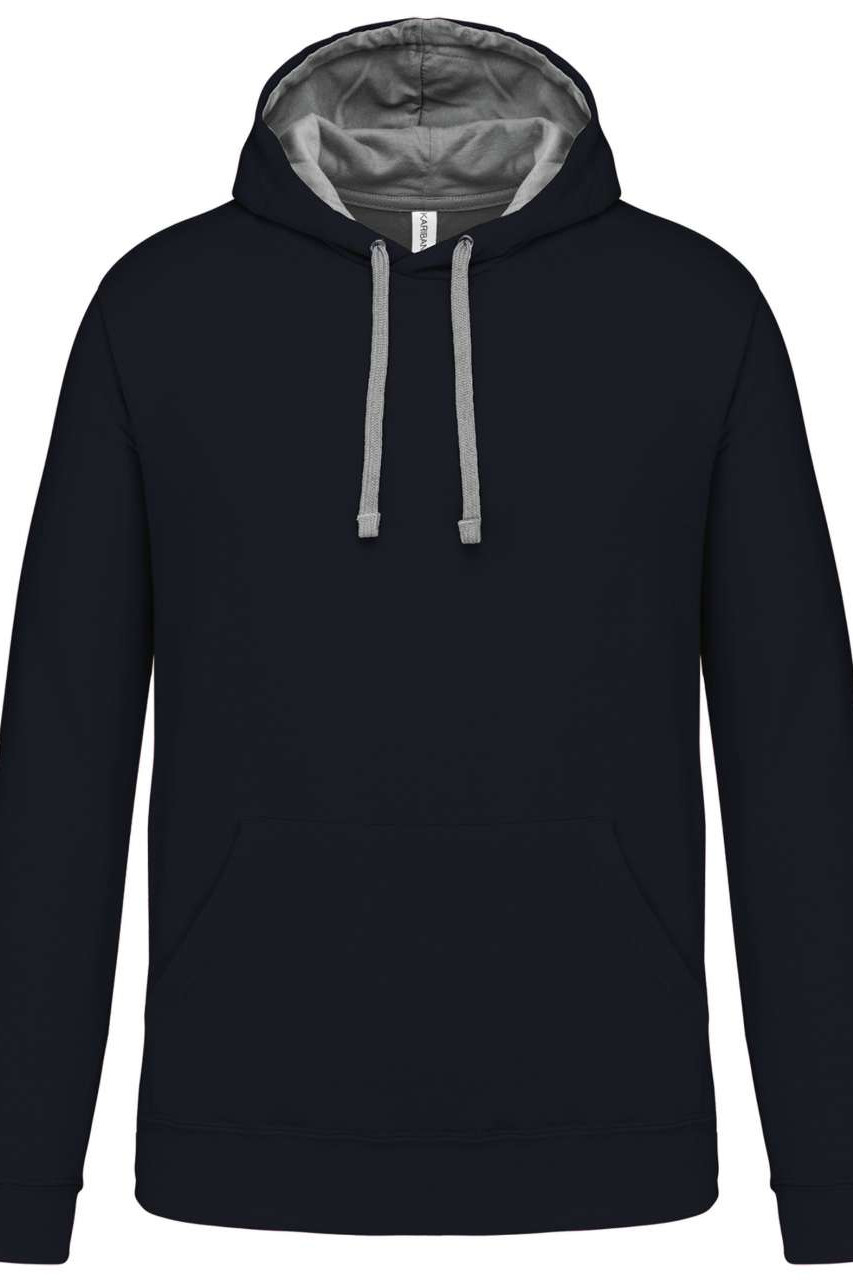 MEN'S CONTRAST HOODED SWEATSHIRT