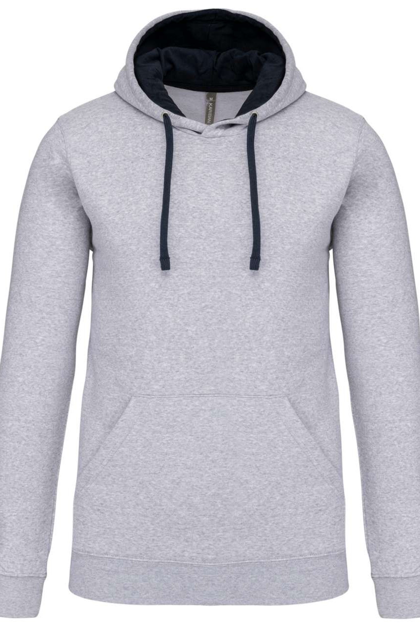 MEN'S CONTRAST HOODED SWEATSHIRT