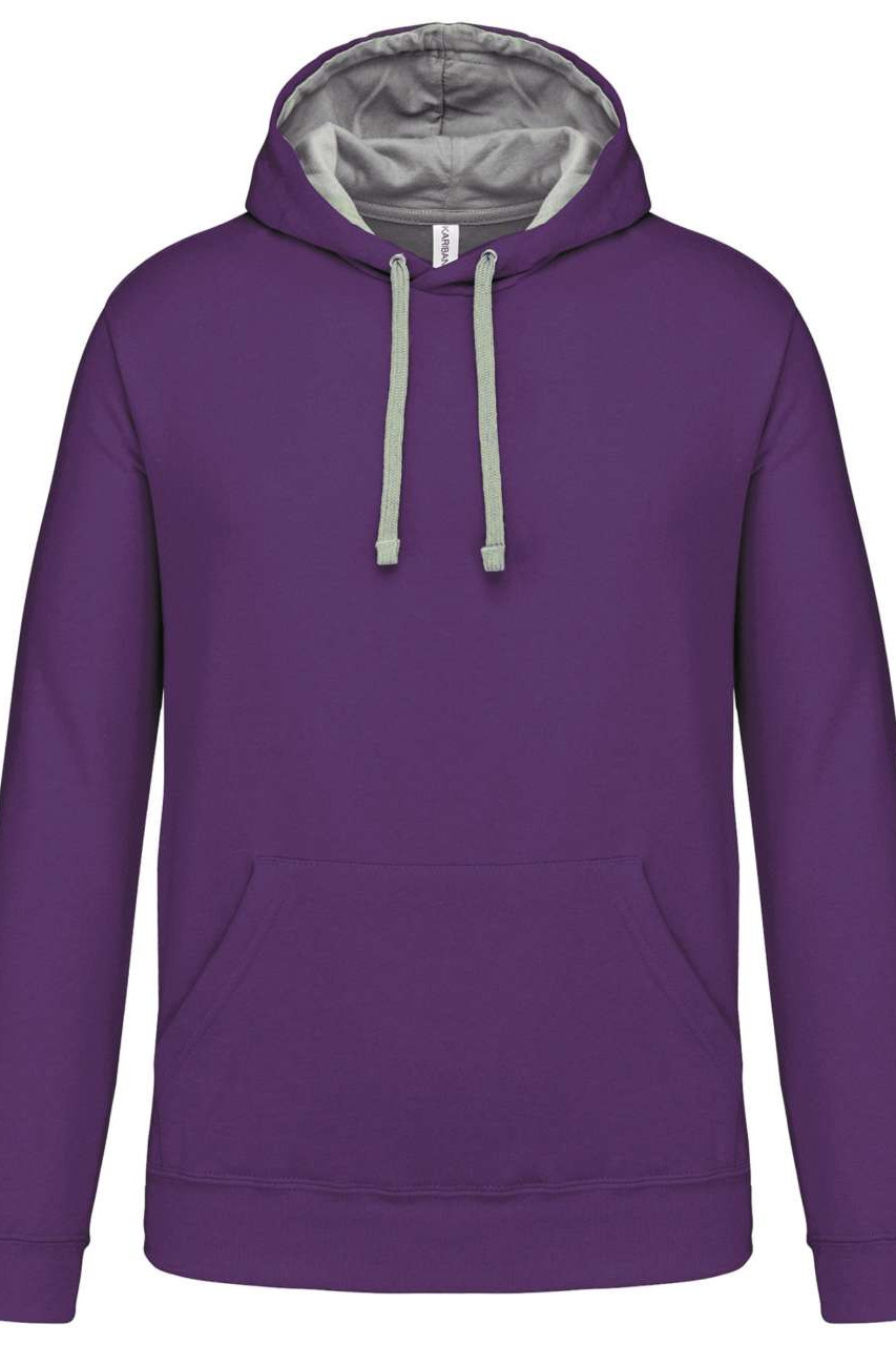 MEN'S CONTRAST HOODED SWEATSHIRT