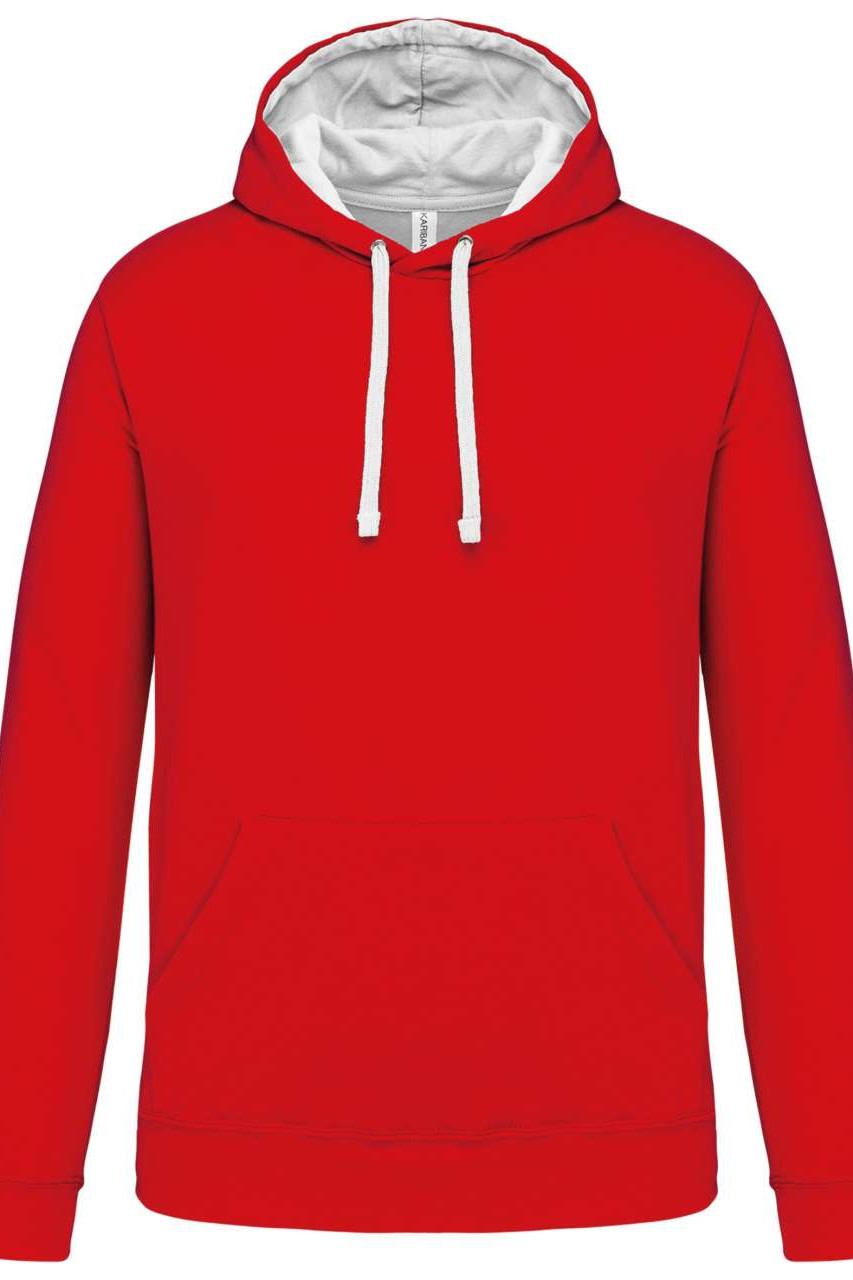 MEN'S CONTRAST HOODED SWEATSHIRT