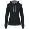 LADIES’ CONTRAST HOODED SWEATSHIRT