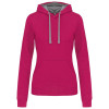 LADIES’ CONTRAST HOODED SWEATSHIRT