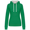 LADIES’ CONTRAST HOODED SWEATSHIRT