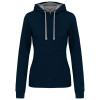 LADIES’ CONTRAST HOODED SWEATSHIRT