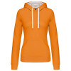 LADIES’ CONTRAST HOODED SWEATSHIRT