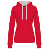 LADIES’ CONTRAST HOODED SWEATSHIRT