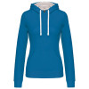 LADIES’ CONTRAST HOODED SWEATSHIRT