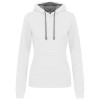 LADIES’ CONTRAST HOODED SWEATSHIRT