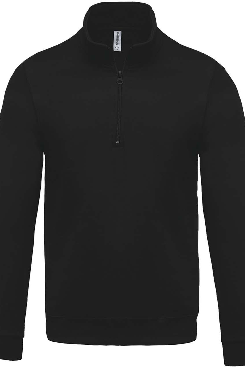 ZIP NECK SWEATSHIRT