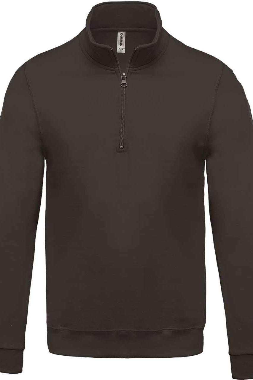 ZIP NECK SWEATSHIRT