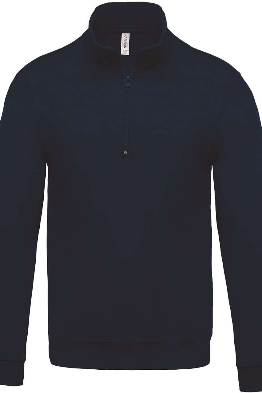 ZIP NECK SWEATSHIRT