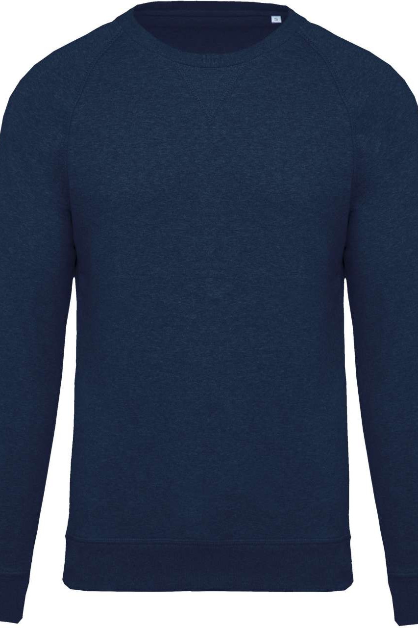 MEN'S ORGANIC COTTON CREW NECK RAGLAN SLEEVE SWEATSHIRT