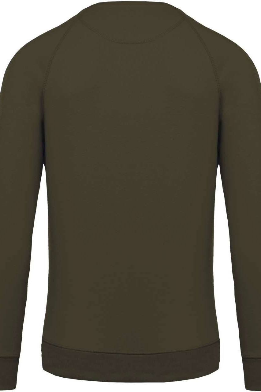 MEN'S ORGANIC COTTON CREW NECK RAGLAN SLEEVE SWEATSHIRT