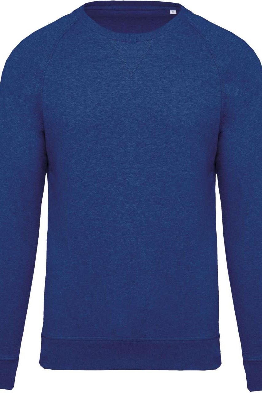 MEN'S ORGANIC COTTON CREW NECK RAGLAN SLEEVE SWEATSHIRT