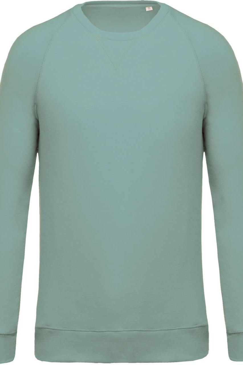 MEN'S ORGANIC COTTON CREW NECK RAGLAN SLEEVE SWEATSHIRT