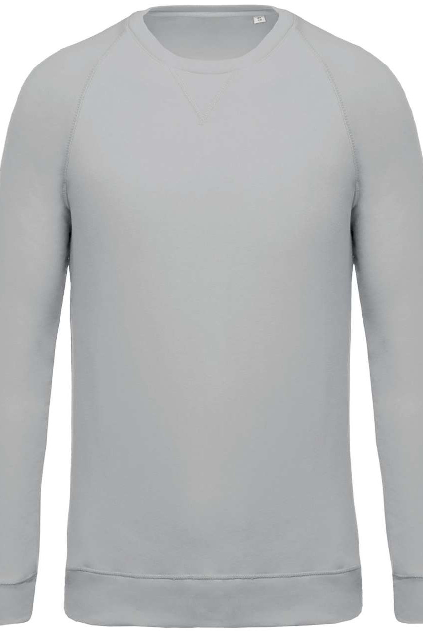 MEN'S ORGANIC COTTON CREW NECK RAGLAN SLEEVE SWEATSHIRT