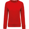 LADIES’ ORGANIC COTTON CREW NECK RAGLAN SLEEVE SWEATSHIRT