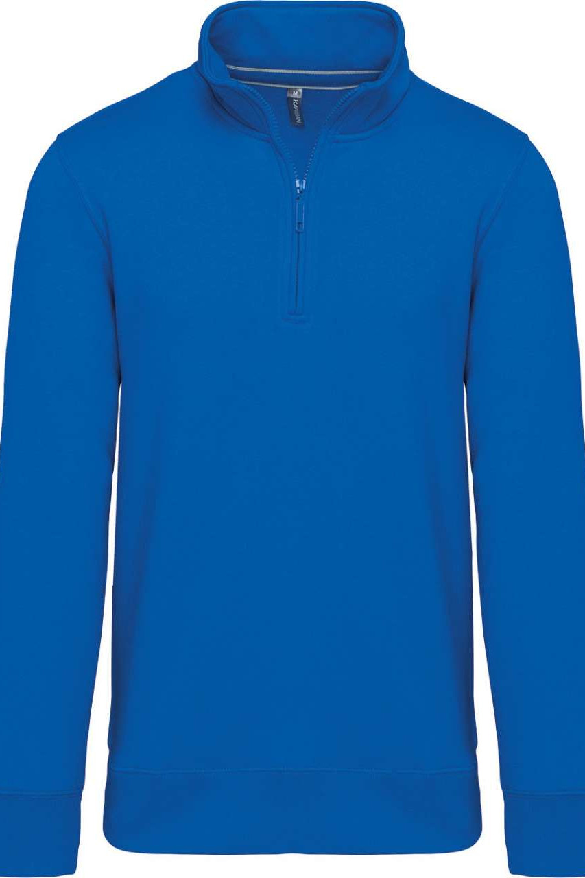 ZIPPED NECK SWEATSHIRT