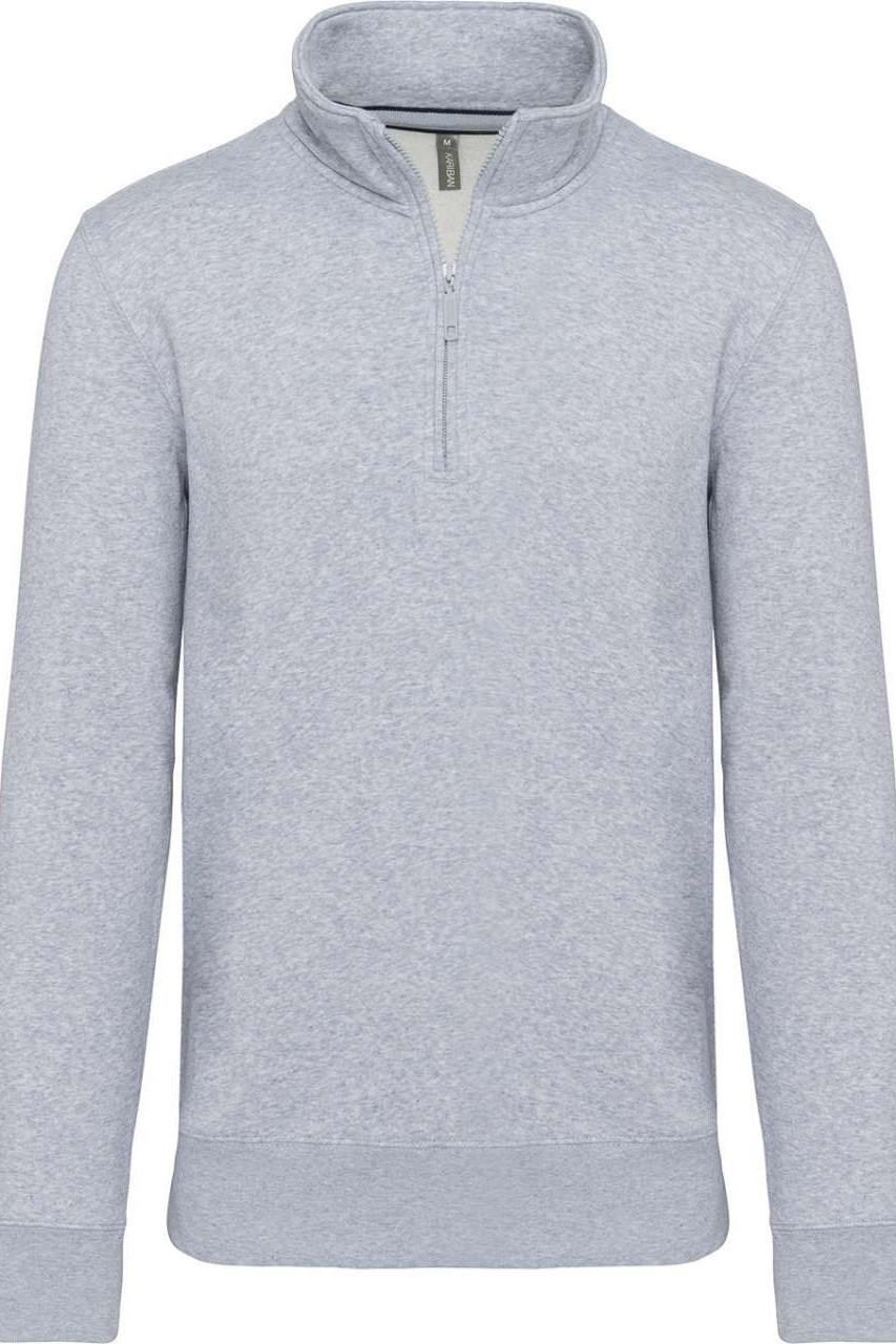 ZIPPED NECK SWEATSHIRT