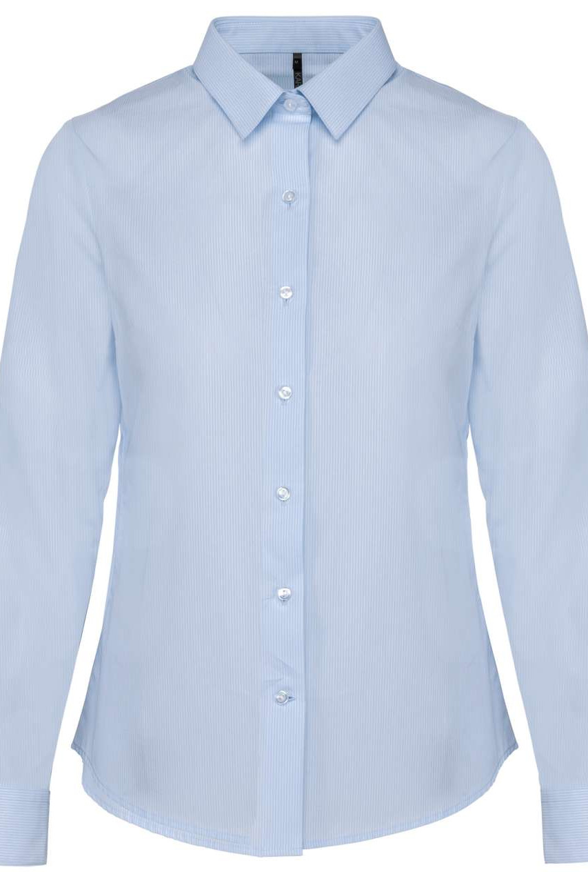 LADIES’ LONG-SLEEVED COTTON POPLIN SHIRT