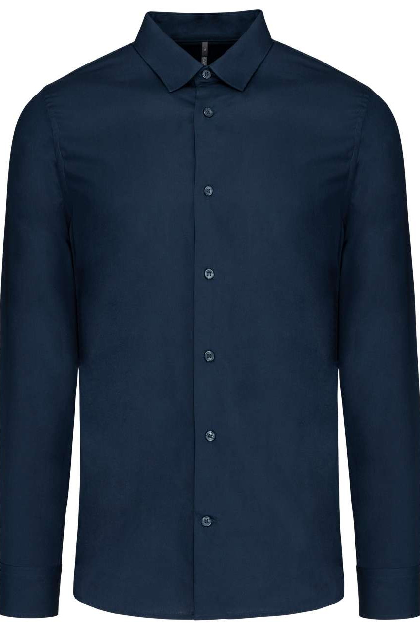 MEN’S LONG-SLEEVED COTTON POPLIN SHIRT