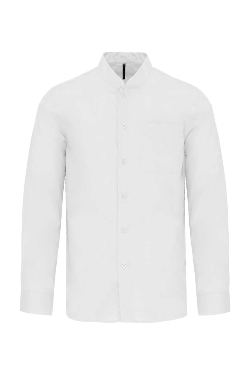 MEN'S LONG-SLEEVED MANDARIN COLLAR SHIRT