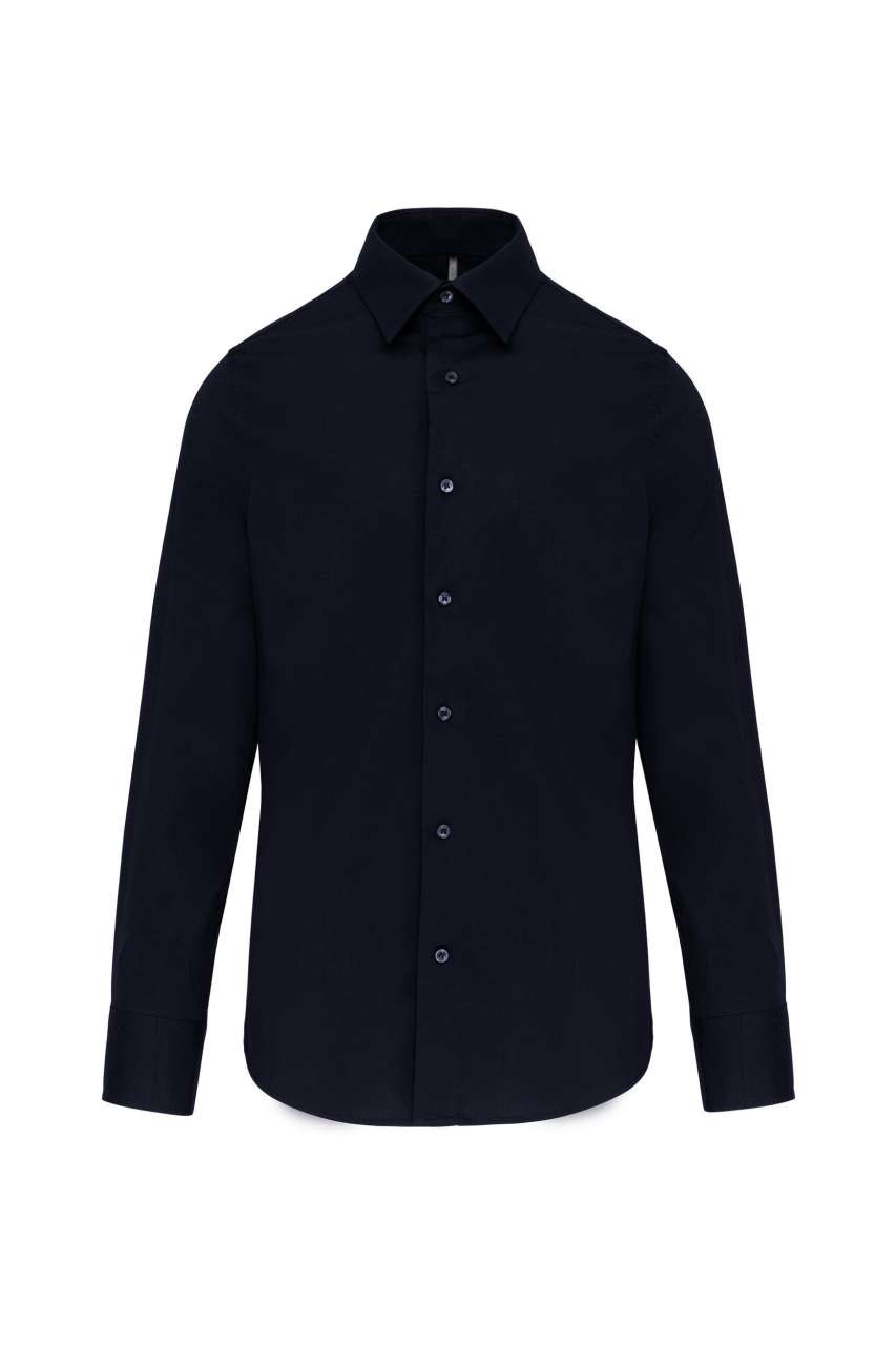 LONG-SLEEVED COTTON/ELASTANE SHIRT