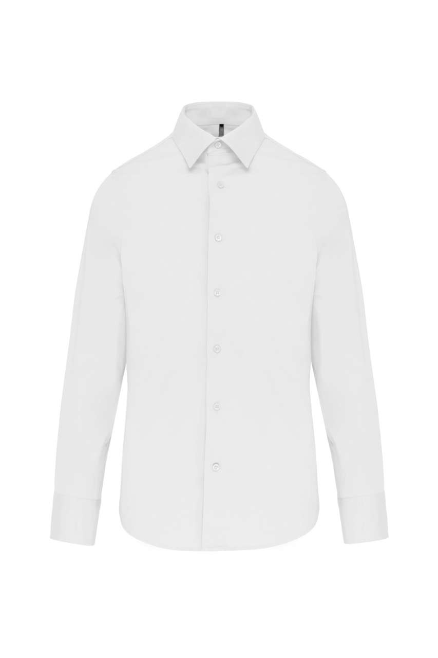 LONG-SLEEVED COTTON/ELASTANE SHIRT