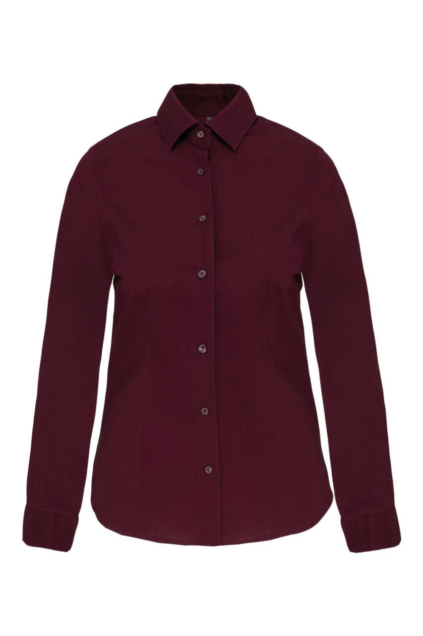 LADIES' LONG-SLEEVED STRETCH SHIRT