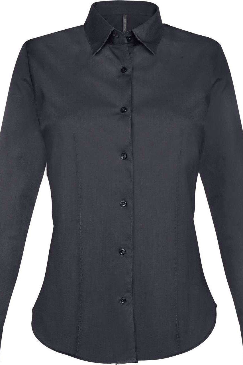 LADIES' LONG-SLEEVED STRETCH SHIRT