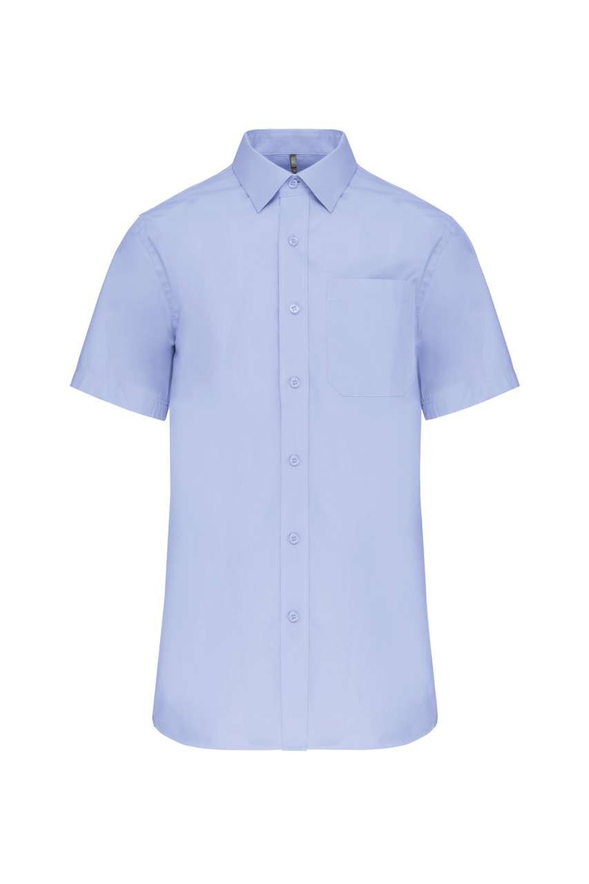 MEN'S SHORT-SLEEVED COTTON POPLIN SHIRT