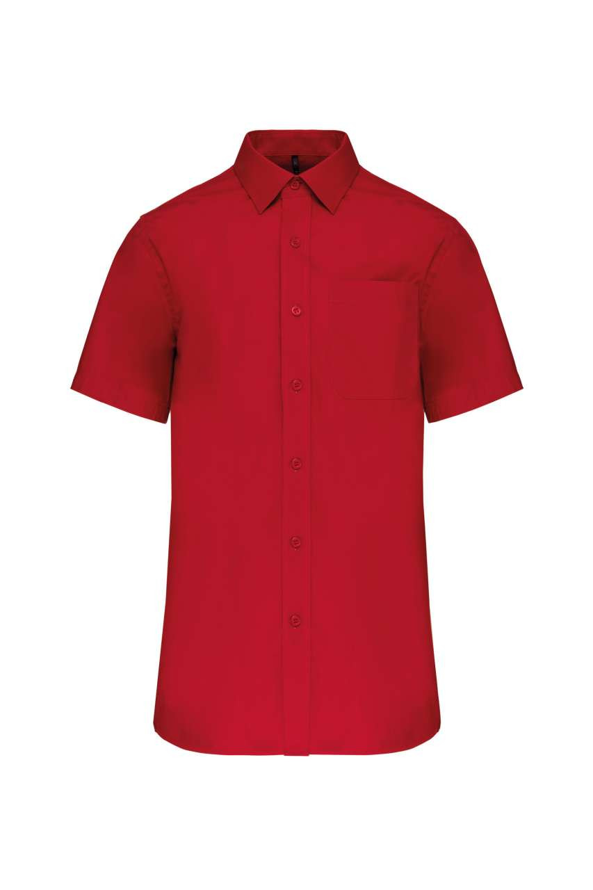 MEN'S SHORT-SLEEVED COTTON POPLIN SHIRT