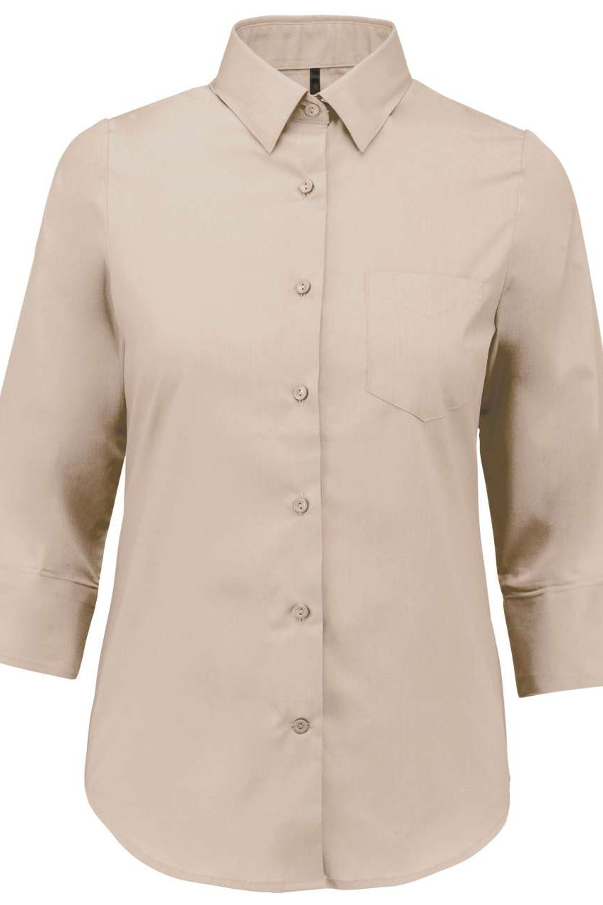 LADIES' 3/4 SLEEVED SHIRT