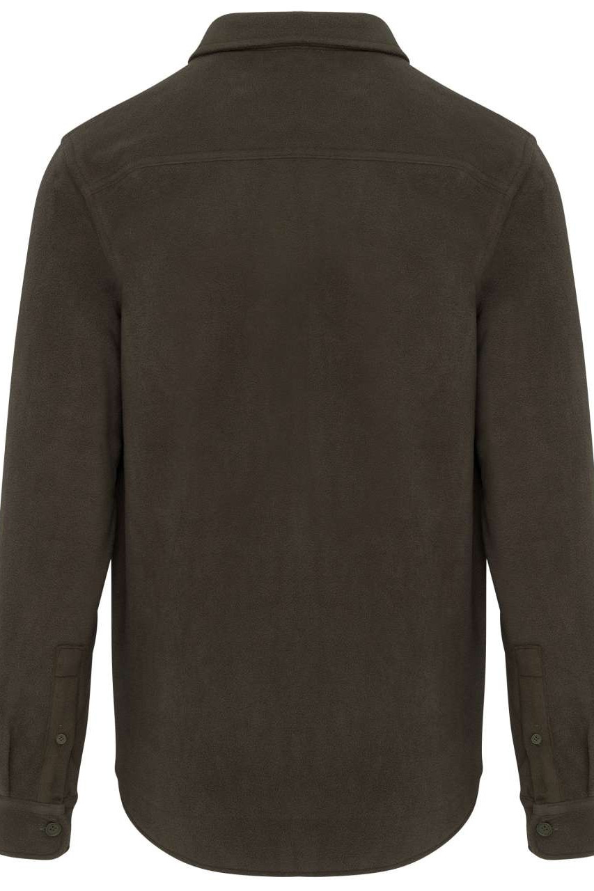 SHERPA-LINED FLEECE OVERSHIRT