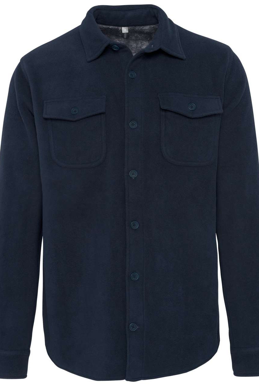 SHERPA-LINED FLEECE OVERSHIRT