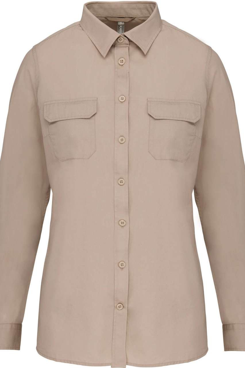 LADIES' LONG-SLEEVED SAFARI SHIRT