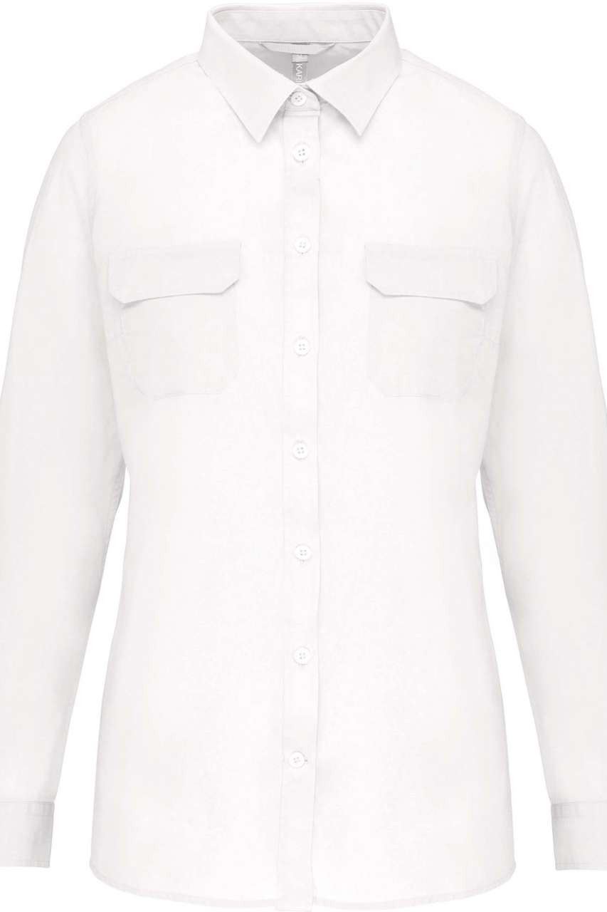 LADIES' LONG-SLEEVED SAFARI SHIRT