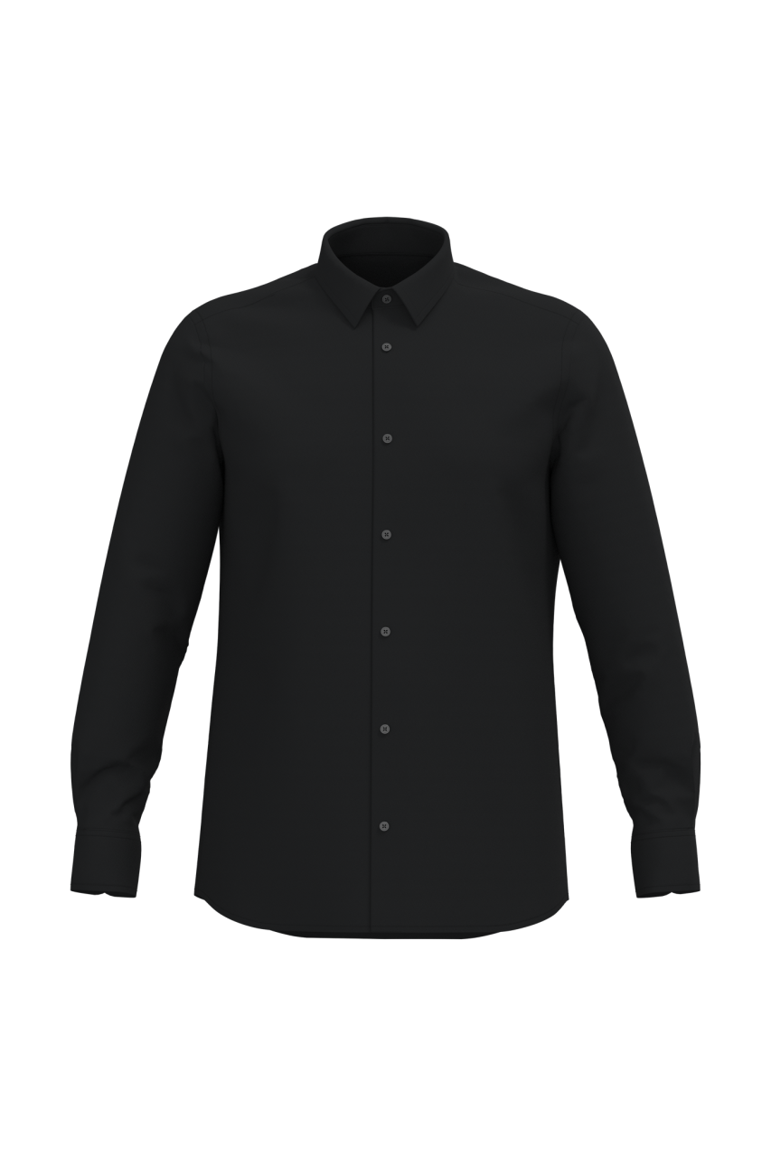 MEN LONG-SLEEVED EASY CARE SHIRT WITHOUT POCKET